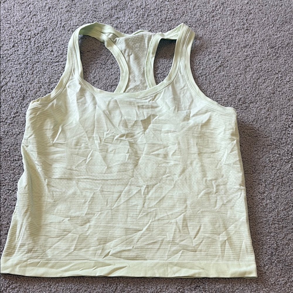 Light Green Lululemon Swiftly Tech Tank Top